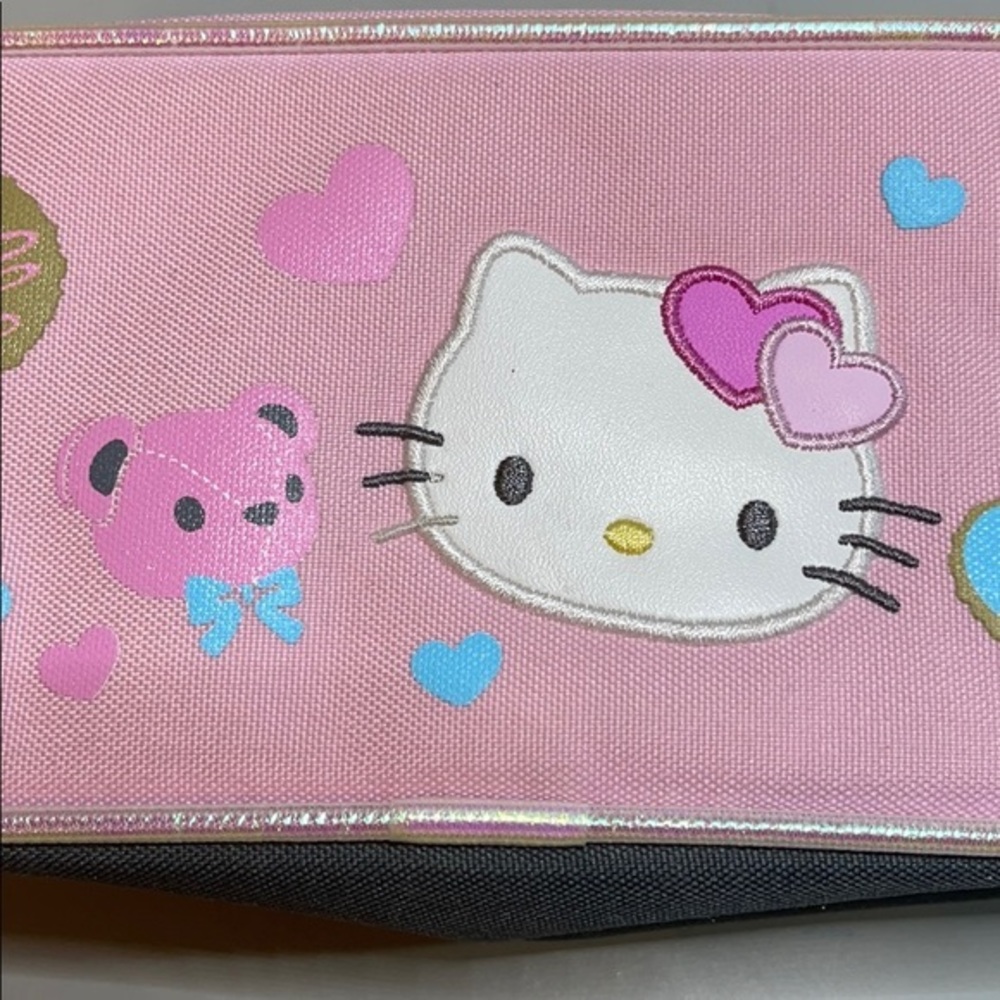 Sanrio Hello Kitty pink/gray pencil pouch - Picture 2 of 7